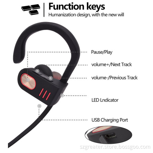 Lightweight bluetooth earphone hot selling on Amazon bluetooth headphones